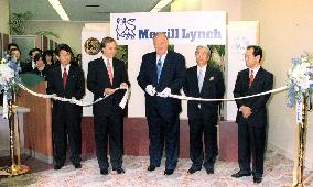 Merrill Lynch opens 1st branch i